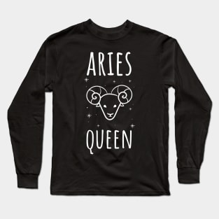 aries queen Long Sleeve T-Shirt